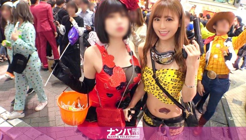 渋谷ハロウィンは今年も大盛り上がり！ノリ良し顔良しカラダ良しのエロポリス(？)をホテル連れ込み撮影会！ちょっと強引でも今夜だけは許される！気づけは自らチ○ポを貪り出す姿に興奮必至！！